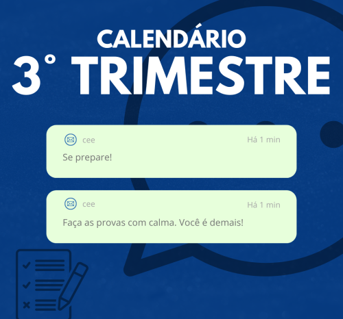 Calendário 3° Trimeste